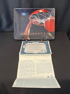 The Bradford Exchange Michael Jordan Signature Stuff Collectors Plate with COA
